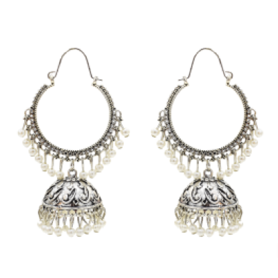 E-5506 Classic Big Bells Pendant Indian Earrings Women Bohemia Ethnic Metal Geometric Drop Earring