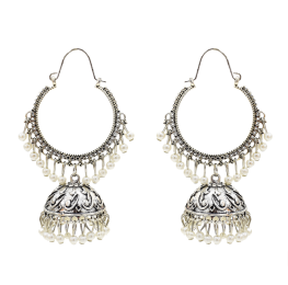 E-5506 Classic Big Bells Pendant Indian Earrings Women Bohemia Ethnic Metal Geometric Drop Earring