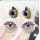 E-5515 Vintage Exaggerating Colorful Crystal Big Evil eye Dangle Earrings for Women Fashion Jewelry