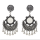 E-5524 Bollywood Oxidized Jewellery Ethnic Silver Afghan Tassel Earrings Flower Jhumka Indian Earrings