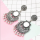 E-5524 Bollywood Oxidized Jewellery Ethnic Silver Afghan Tassel Earrings Flower Jhumka Indian Earrings