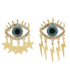 E-5532 2019 Fashion Evil Eye Big Statement Earring Punk Exaggerated Dripping Oil Evil Eye Drop Earring