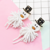 E-5545 Handmade Snowman Earrings For Women Fashion Statement Earrings  Christmas Gift