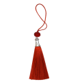 E-5641 10Pcs/Lot 4 Colors Acrylic Beads Thread Long Tassel Charm Pendants For Keychains Necklace DIY Jewelry Making Findings