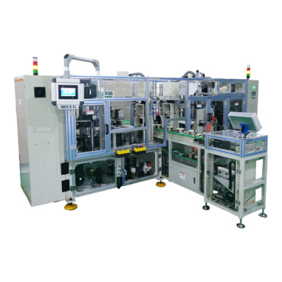 High effeciency fully automatic four working stations stator coil lacing machine