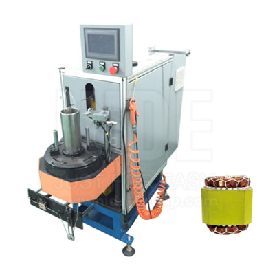 Economic type induction motor stator coil lacing machine