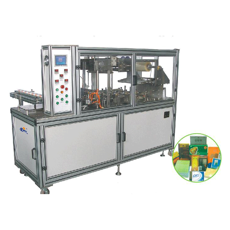 CY2108A  type pneumatic transparent film 3D overwrapping machine (bringing antiforging pull line)
