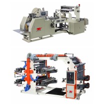 Automatic High Speed Food Paper Bag Machine with 4 color Printing Machine online