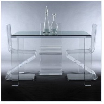 Acrylic table and  chair