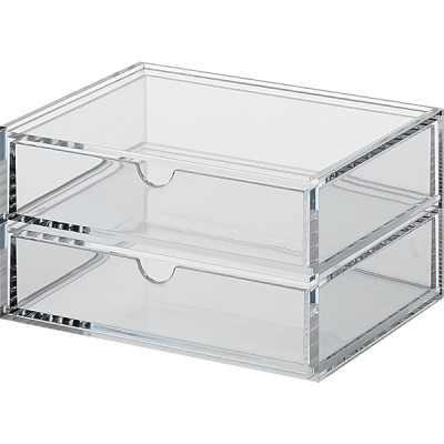 Acrylic 2 tiers drawers