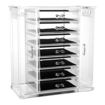 acrylic display drawers with two side doors