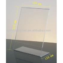 Acrylic L- Shape Menu Holder