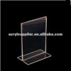 acrylic transparent menu holder