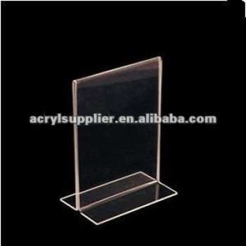 acrylic transparent menu holder