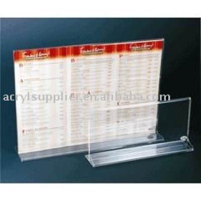 Acrylic Menu Holder,acrylic menu stand