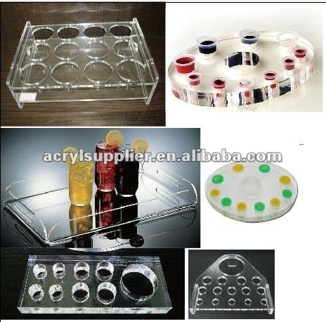 12 holes hot sale acrylic cup holder for home & bar