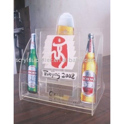 Transparent acrylic wine display