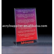 acrylic brochure holder menu holder