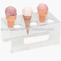 Clear Acrylic Ice Cream Stand
