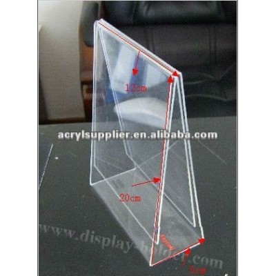 acrylic menu display stand for restaurant