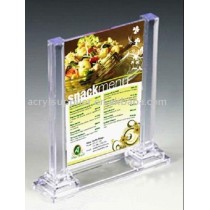 acrylic table menu holder