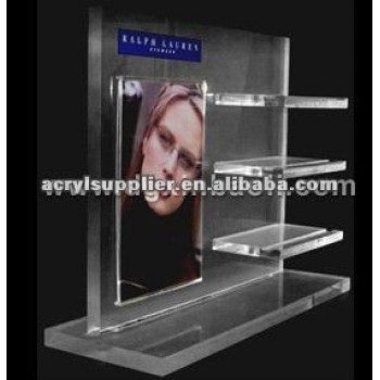 Acrylic eyeglasses display stand for store