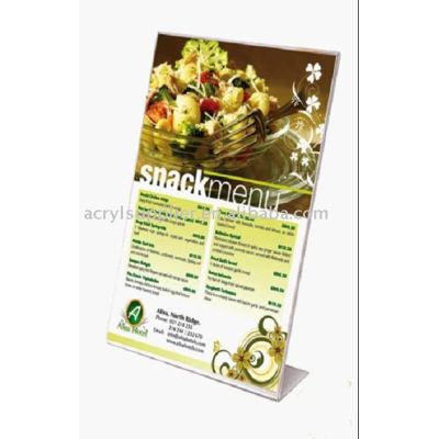 acrylic menu card holder