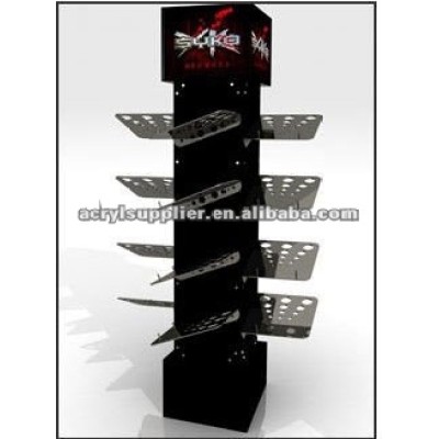 black acrylic display stand