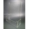 clear acrylic brochure display stand