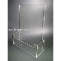clear acrylic brochure display stand