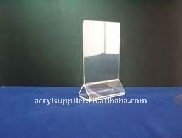 Transparent Horizontal Slanted L-Shape Acrylic display stand