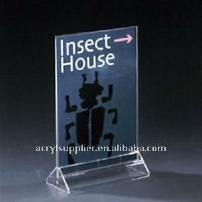 2011 new products light L shape acrylic display board table stand