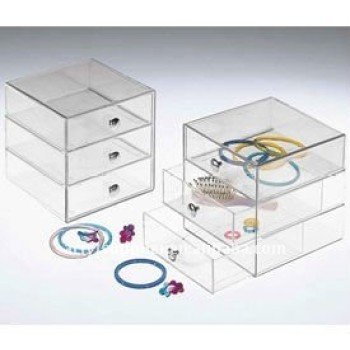 3 tiers acrylic storage drawers