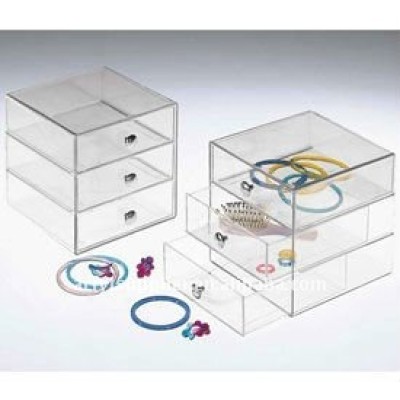 3 tiers acrylic storage drawers