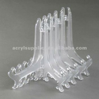2013___5 Pcs Clear Acrylic Plate Display Easel Stand Holders