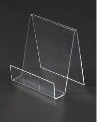 Clear acrylic display for book easel 6"
