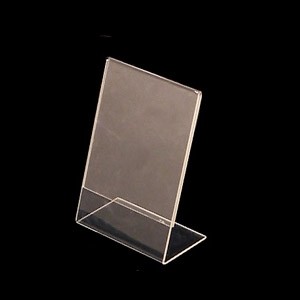 Clear acrylic display for book easel 6"
