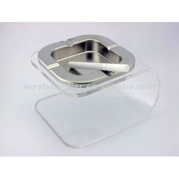 Acrylic Ashtray With Stand In Slingshot Shape
