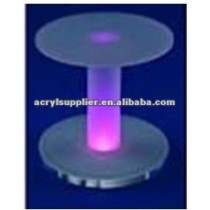 2012 modern designed acrylic cake stand with lights