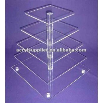 Five layer acrylic cake stand for cake shop