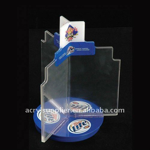 4" W x 6" H 3-Sided acrylic Sign Holder