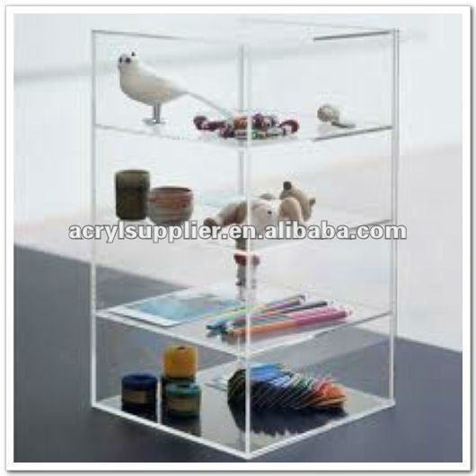 useful and colorful acrylic bookshelf