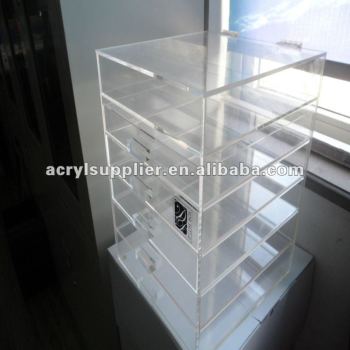 acrylic clear drawer storage box
