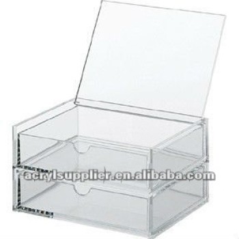 arcylic clear box with two layers