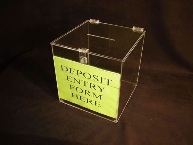 clear Arcylic Suggestion Boxes with lock