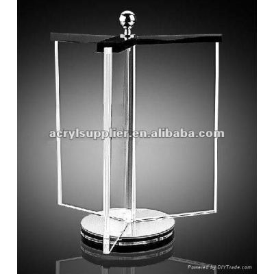 New Design!Rotating Clear Acrylic Menu Holder/Stand/Displaty