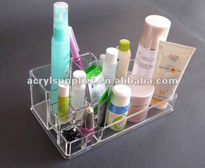 Jewelry/Cosmetic Clear Acrylic Case Holder 3 Drawer Rack Box Make up Box