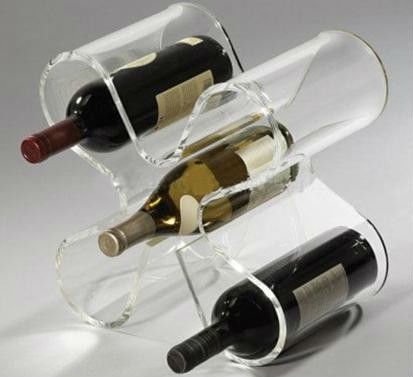 2012 acrylic wine rack with glass holder