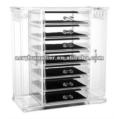 popular acrylic jewelry display box/case with 7drawer