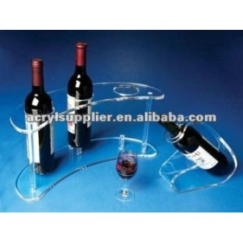 2012 acrylic wine with glass holder